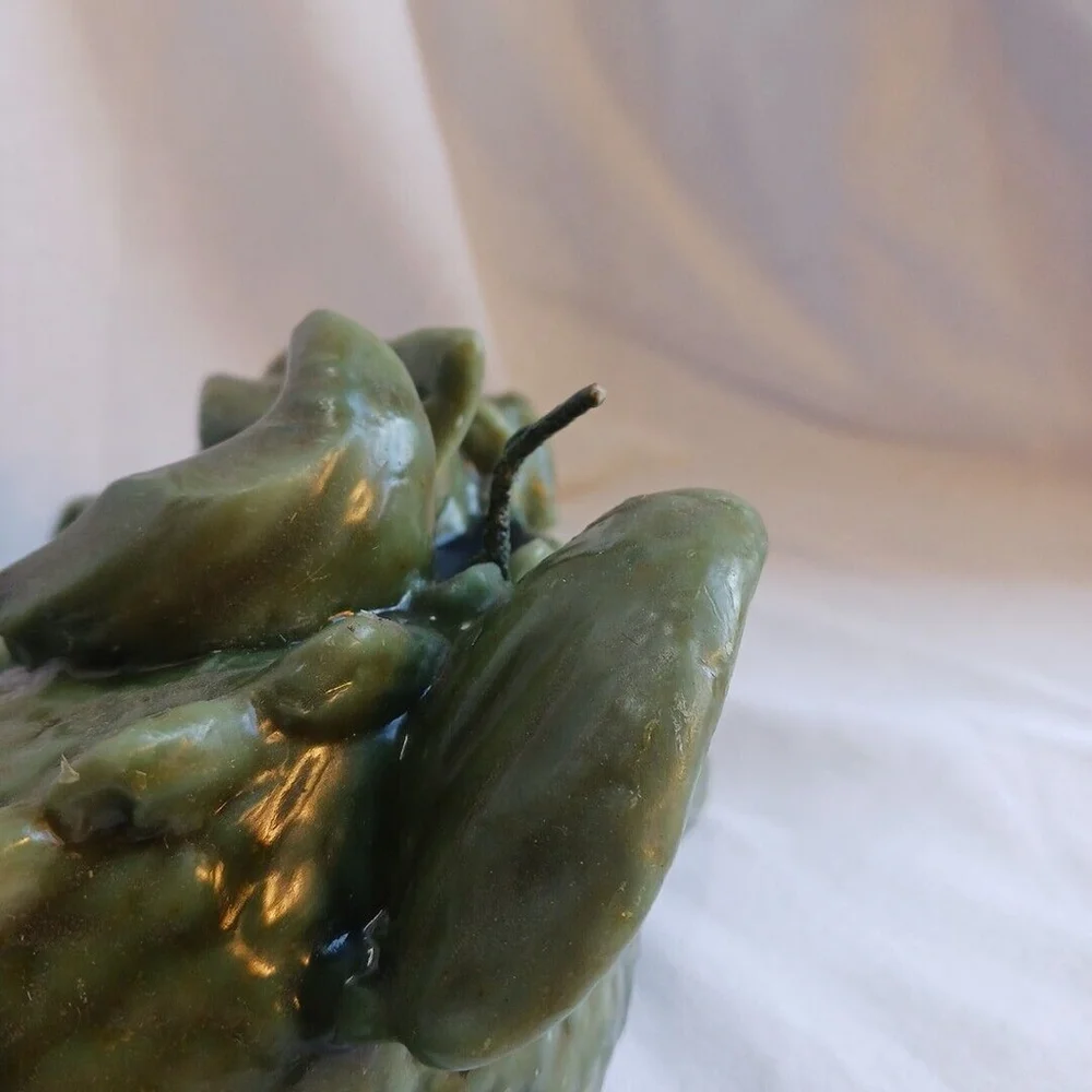 Vintage Green Dragon Candle Wax Sleeping Puff